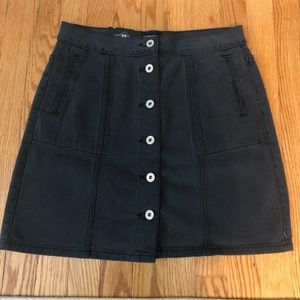 Denim mini skirt- Black wash